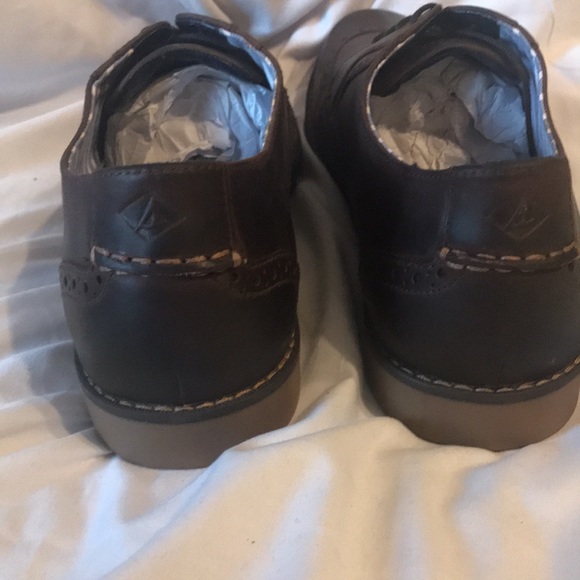Sperry Newman Wing Tip Amaretto Size 13 - Picture 4 of 7